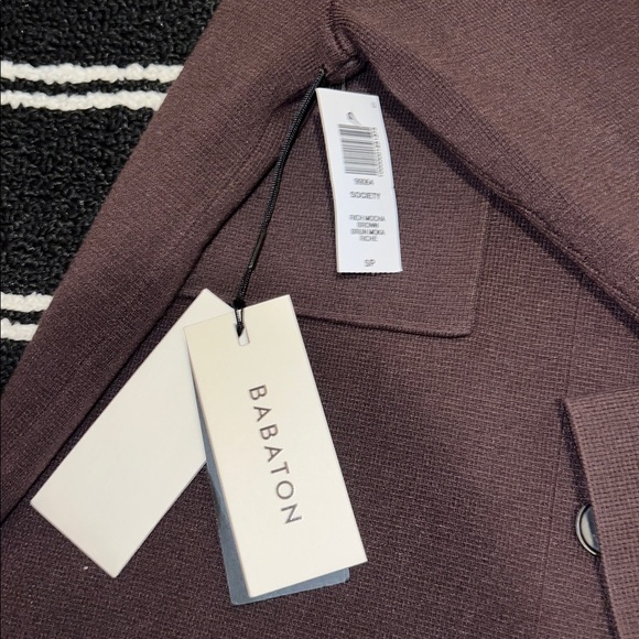 Aritzia Babaton Society Sweater Shirt in Rich Mocha Brown - Picture 6 of 7